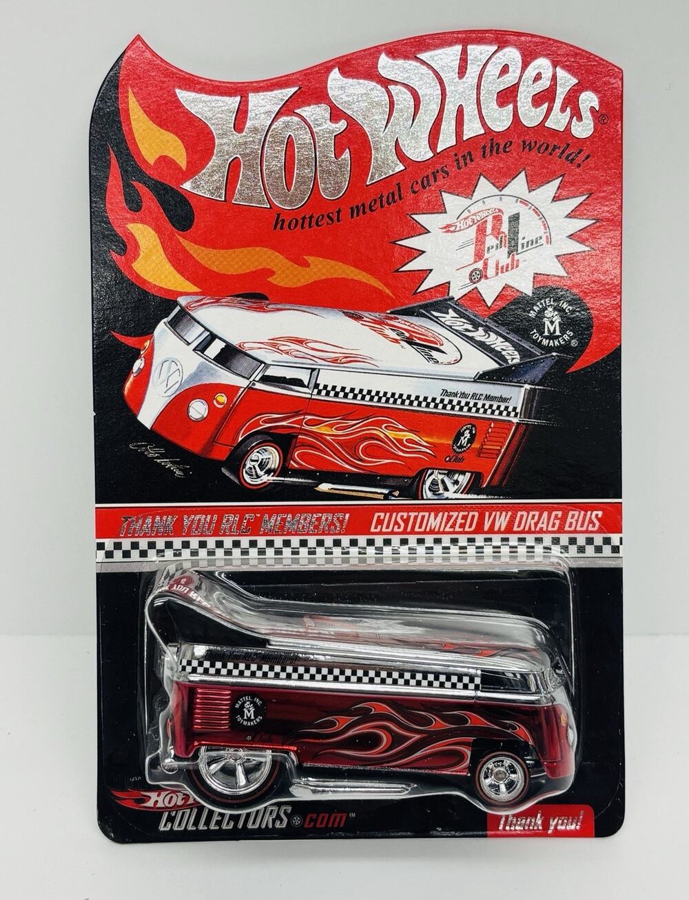 Hot Wheels RLC 2005 Customized VW Drag Bus #9410/14472 J4233 w/ Protector